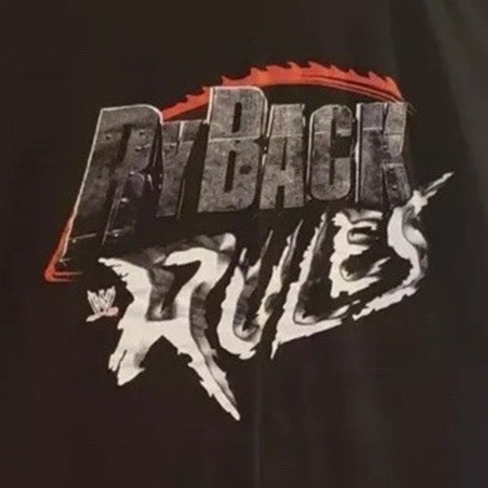 WWE Ryback Rules Men's Medium Black  Wrestling‎ T-Shirt